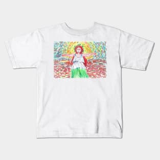 Grateful Greece - Painting colorful remake Kids T-Shirt